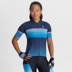 Koszulka rowerowa damska Rogelli Impress II. Czarne koszulki sportowe damskie Rogelli, l, bez wzorów, z elastanu, bez kołnierzyka, bez ramiączek, rowerowe. Za 345.00 zł.