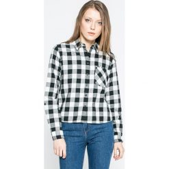 Lee - Koszula. Szare koszule damskie Lee, w kratkę, z bawełny, casualowe, z klasycznym kołnierzykiem, z długim rękawem. W wyprzedaży za 139.90 zł.