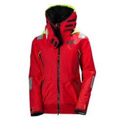 Kurtka damska Helly Hansen aegir race. Czerwone kurtki damskie Helly Hansen, xl, bez wzorów, bez kaptura, żeglarskie. W wyprzedaży za 1,375.00 zł.