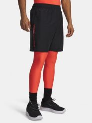 Szorty Under armour model 1383356-009 dla mężczyzn. Czarne krótkie spodenki sportowe męskie Under Armour, m, bez wzorów, z materiału, na fitness i siłownię. Za 129.45 zł.