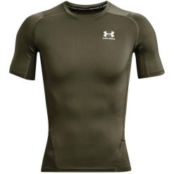 Koszulka treningowa męska Under Armour Ua Hg Armour Comp Ss. Białe koszulki sportowe męskie Under Armour, m, bez wzorów, z materiału, bez kołnierzyka, bez ramiączek, na fitness i siłownię. Za 259.00 zł.