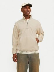 Jack & Jones Polar Vesterbro 12262981 Beżowy Relaxed Fit. Brązowe bluzy męskie Jack & Jones, m, bez wzorów, z polaru, bez kaptura. Za 129.99 zł.
