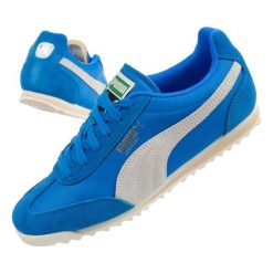 Buty sportowe damskie Puma Arizona Nylon. Niebieskie obuwie sportowe damskie Puma, bez wzorów, z materiału. Za 300.55 zł.