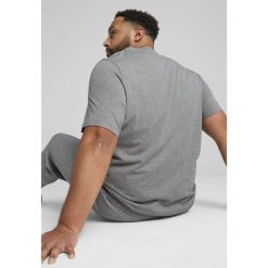 Męska koszulka Essentials z logo No. 1 PUMA Medium Gray Heather. Szare buty sportowe męskie Puma, z gumy, bez zapięcia, na fitness i siłownię. W wyprzedaży za 79.00 zł.