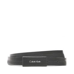 Pasek Calvin Klein. Czarne paski damskie Calvin Klein, bez wzorów. Za 299.99 zł.