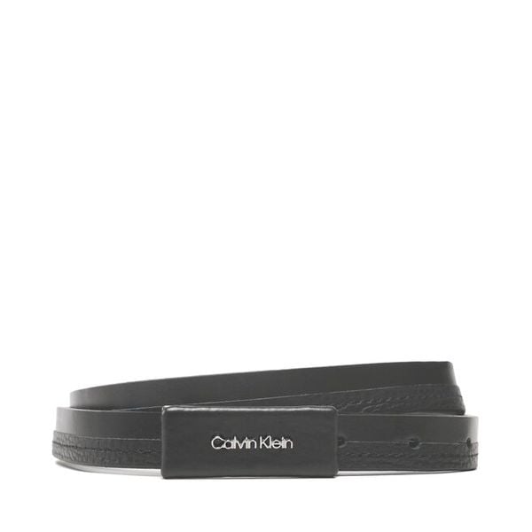 Pasek Calvin Klein. Czarne paski damskie Calvin Klein, bez wzorów. Za 299.99 zł.
