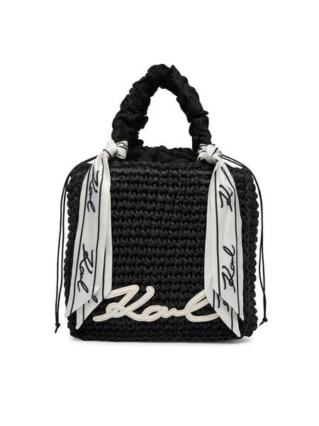 KARL LAGERFELD Torebka B2W46073 Czarny. Czarne torebki do ręki damskie KARL LAGERFELD, bez wzorów, z materiału, bez dodatków. Za 623.99 zł.
