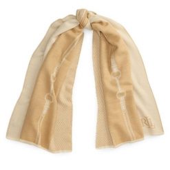 Szalik LAUREN RALPH LAUREN. Brązowe szaliki i chusty damskie Lauren Ralph Lauren, bez wzorów. Za 549.99 zł.