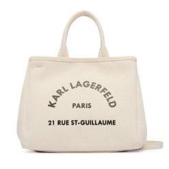 Torebka KARL LAGERFELD. Brązowe torebki do ręki damskie KARL LAGERFELD, bez wzorów, bez dodatków. Za 429.99 zł.