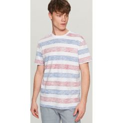 T-shirt w paski - Czerwony. T-shirty damskie marki Reserved. Za 39.99 zł.