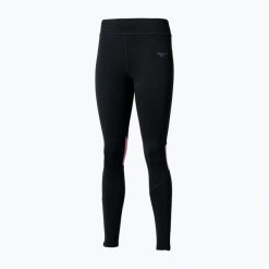 Legginsy do biegania damskie Mizuno Active Warmalite Long. Czarne legginsy damskie Mizuno, bez wzorów. Za 159.99 zł.
