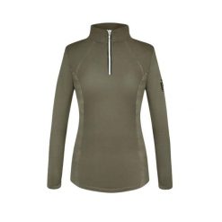 Bluzka techniczna do jazdy konnej JD ATTACK Cecile z długim rękawem. Zielone bluzki damskie JD ATTACK, m, bez wzorów, bez kołnierzyka, bez ramiączek. Za 199.00 zł.