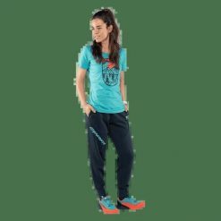Dynafit Koszulka damska Graphic Cotton T-Shirt Brittany blue/horizon r.M. Niebieskie koszulki sportowe damskie Dynafit, m, bez wzorów, z bawełny, bez kołnierzyka, bez ramiączek. Za 178.50 zł.