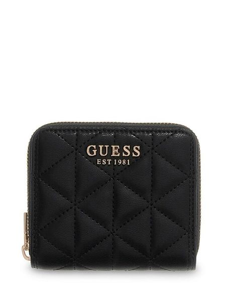Guess Portfel Paisleigh Slg SWQG98 83137 Czarny. Czarne portfele damskie Guess, z aplikacjami, ze skóry. Za 219.99 zł.