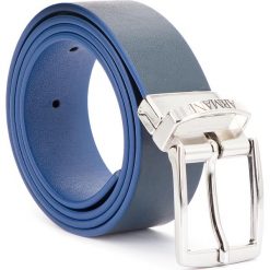 Pasek Męski EMPORIO ARMANI - 401520 8A560 06935 L Navy Blue. Niebieskie paski damskie Emporio Armani, w paski, ze skóry ekologicznej. Za 269.00 zł.