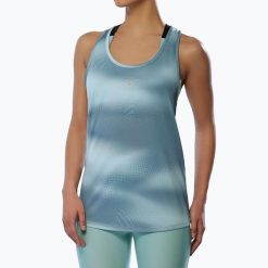 Koszulka do biegania damska Mizuno Core Graphic Tank. Niebieskie koszulki sportowe damskie Mizuno, l, bez wzorów, z materiału, bez kołnierzyka, bez ramiączek, do biegania. Za 88.99 zł.