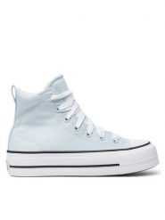 Converse Trampki Chuck Taylor All Star Padded Lift Platform A10452C Szary. Szare trampki i tenisówki damskie Converse, bez wzorów, z materiału, retro, bez zapięcia. Za 289.99 zł.