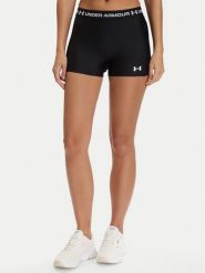 Under Armour Szorty sportowe HeatGear® 6010725 Czarny Slim Fit. Czarne szorty sportowe damskie Under Armour, l, bez wzorów, z syntetyku, sportowe, na fitness i siłownię. Za 129.99 zł.