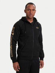 EA7 Emporio Armani Bluza 7M001047 AF10377 MC004 Czarny Regular Fit. Czarne bluzy męskie EA7 Emporio Armani, m, bez wzorów, z bawełny, bez kaptura. Za 589.99 zł.