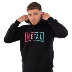 Bluza z kapturem Metal Boxe Miami Vibe. Czarne bluzy męskie METAL BOXE, xs, bez wzorów, z bawełny, z kapturem. Za 276.00 zł.