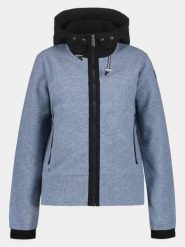 Sweter Damski Luhta Isokoski. Niebieskie swetry damskie Luhta, m, bez wzorów, z materiału, eleganckie, bez kołnierzyka, bez ramiączek, długie, z kapturem. Za 559.00 zł.