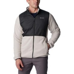 Polarowy sweter męski Columbia Basin Butte Fleece Full Zip. Brązowe bluzy męskie Columbia, na zimę, m, bez wzorów, z polaru, bez kołnierzyka. Za 459.00 zł.