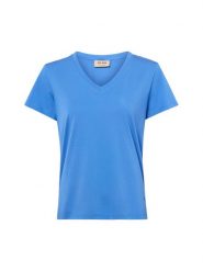MOS MOSH Koszulka MMDala Kobiety Sztuczne włókno niebieski, L. Niebieskie t-shirty damskie Mos Mosh, l, bez wzorów, z syntetyku, bez kołnierzyka. Za 169.95 zł.