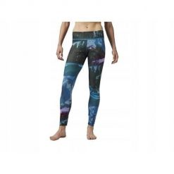 Legginsy treningowe damskie Reebok Graphic. Niebieskie spodnie dresowe damskie Reebok, xl, bez wzorów, z dresówki. Za 332.00 zł.