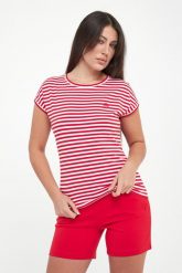 T-shirt damski w paski Tulia JOOP!. T-shirty damskie JOOP!, xxs, bez wzorów, bez kołnierzyka. Za 399.00 zł.