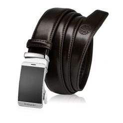 Skórzany pasek męski BETLEWSKI Brązowy 110. Brązowe paski damskie Betlewski, bez wzorów, ze skóry. Za 99.00 zł.