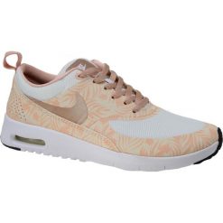 Buty sportowe dla dziewczynki Nike Air Max Thea Print GS. Brązowe buty sportowe dziewczęce Nike, bez wzorów, bez zapięcia, trekkingowe, nike air max. Za 249.99 zł.