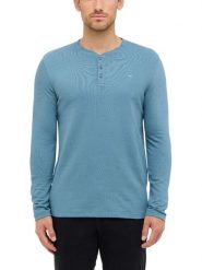 Męski Longsleeve Mustang Style Atchison Bluestone 1016877 5180. T-shirty męskie Mustang, l, bez wzorów, bez kołnierzyka. Za 119.99 zł.