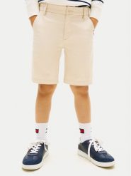 Tommy Hilfiger Szorty materiałowe 1987 Essential KB0KB09641 Beżowy Regular Fit. Brązowe szorty dla chłopców Tommy Hilfiger, bez wzorów, z bawełny. Za 209.99 zł.