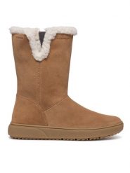 Geox Kozaki J Theleven Girl Wpf J46HYA 00022 C6627 S Brązowy. Brązowe buty zimowe dziewczęce Geox, bez wzorów, ze skóry, bez zapięcia. Za 359.99 zł.