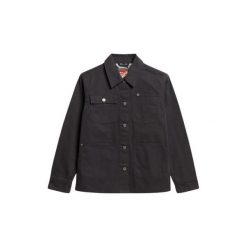 Kurtka z haftem Chore damska Superdry. Czarne kurtki damskie Superdry., bez wzorów, bez kaptura. W wyprzedaży za 444.90 zł.