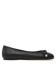 TWINSET Baleriny Ballerina 242TCP150 Czarny. Czarne baleriny damskie Twinset, bez wzorów, ze skóry, bez obcasa. Za 419.99 zł.