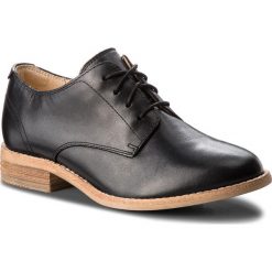 Oxfordy CLARKS - Edenvale Ash 261363034 Black Leather. Czarne półbuty damskie Clarks, ze skóry. Za 399.00 zł.
