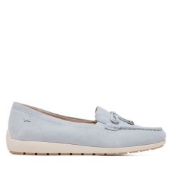 Mokasyny Tamaris. Niebieskie mokasyny damskie Tamaris. Za 219.99 zł.
