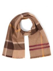 Barbour szalik wełniany Kobiety Wełna brązowy, 48. Brązowe szaliki i chusty damskie Barbour, bez wzorów, z wełny, eleganckie. Za 399.95 zł.