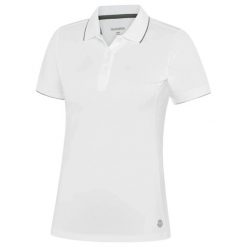 Damska koszulka polo Galvin Green Molly. Białe koszulki sportowe damskie GALVIN GREEN, bez wzorów, bez kołnierzyka, bez ramiączek, na golfa. Za 382.00 zł.