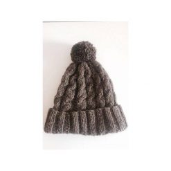 Czapka Szaro brązowa z pomponem. Czapki i kapelusze damskie marki Miw collection. Za 99.00 zł.