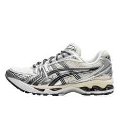 Buty do chodzenia dla dorosłych ASICS Gel-Kayano 14 Kith Cream Scarab (2024). Szare obuwie sportowe damskie Asics, bez wzorów, z materiału, trekkingowe, asics gel kayano. Za 3,288.76 zł.