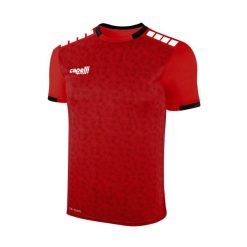 Koszulka piłkarska męska Capelli Cs III Block. Czerwone koszulki sportowe męskie CAPELLI SPORT, m, bez wzorów, bez kołnierzyka, bez ramiączek, do piłki nożnej. Za 119.99 zł.