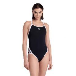 Strój Kąpielowy damski Arena Icons Super Fly Back Solid. Niebieskie kostiumy jednoczęściowe damskie Arena, xs, bez wzorów, klasyczne, do pływania. Za 179.99 zł.