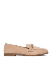 DeeZee Lordsy WSS270205-06 Beżowy. Brązowe mokasyny damskie DeeZee, z materiału. Za 79.99 zł.