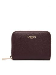 Lacoste Portfel NF5225PH Pomarańczowy. Brązowe portfele damskie Lacoste, bez wzorów, ze skóry. Za 484.99 zł.