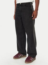 Adidas Jeansy Sst Denim Jeans Mid-Rise Straight Leg IB6947 Czarny Loose Fit. Czarne jeansy męskie Adidas. Za 439.99 zł.