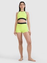4F Szorty kąpielowe damskie - zielone L. Zielone bikini damskie 4f, na lato, l, bez wzorów. W wyprzedaży za 49.99 zł.