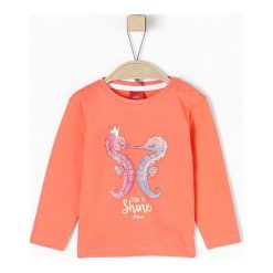S.Oliver T-Shirt Dziewczęcy 86 Pomarańczowy. T-shirty i topy dla dziewczynek marki S.Oliver. W wyprzedaży za 29.00 zł.