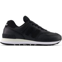 Buty damskie New Balance WL574FT2 – czarne. Czarne obuwie sportowe damskie New Balance, bez wzorów, z gumy. Za 299.99 zł.